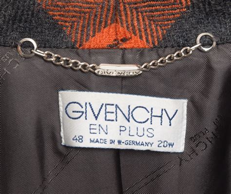 Vintage Givenchy En Plus Women’s Blue Double Breasted Coat 